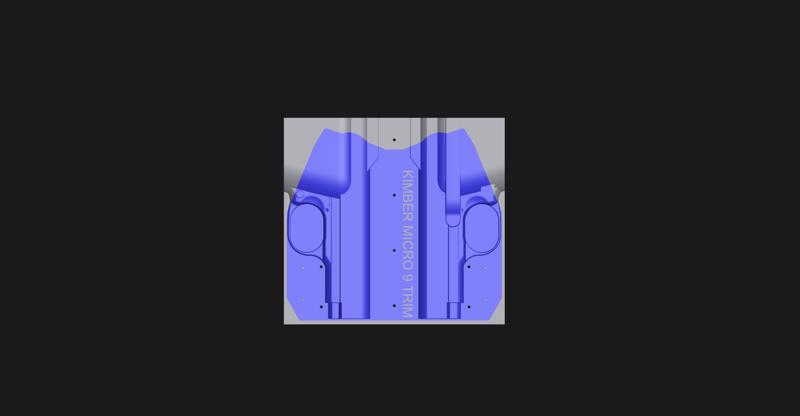 KIMBER MICRO 9 SPLIT MOLD - SPLIT VACUUM HOLSTER MOLD & Trim Jig