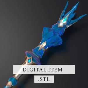 Honkai: Star Rail - Cerydra Scepter Staff  [ 3d file .stl ]