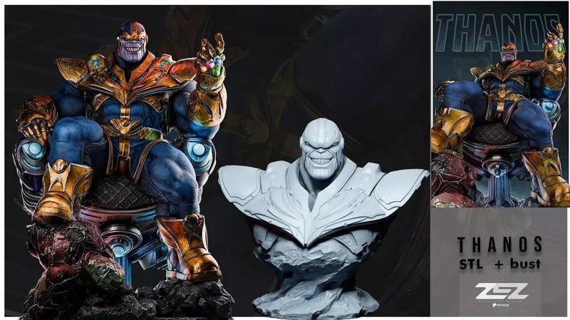 Thanos Sculpture and Bust