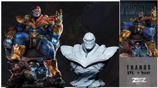Thanos Sculpture and Bust