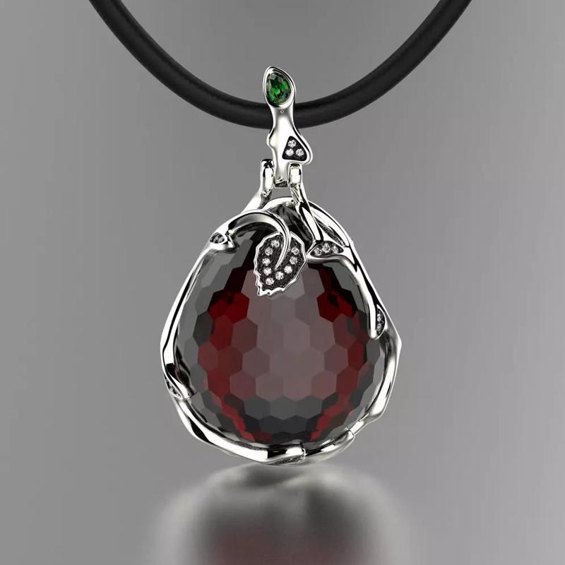 Jewelry Necklace Pendant Rose 0117 3dm stl fbx