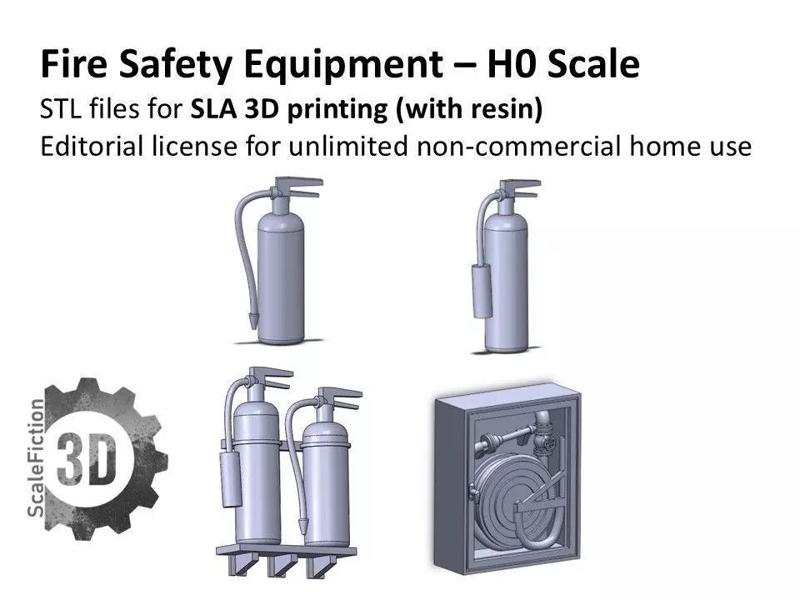 H0 Scale - Fire Safety Equipment