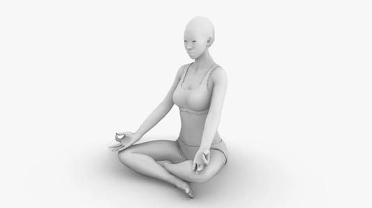 Woman meditating