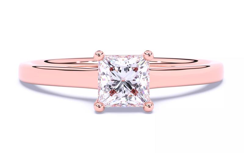 Solitaire Engagement ring 3dm stl renders details