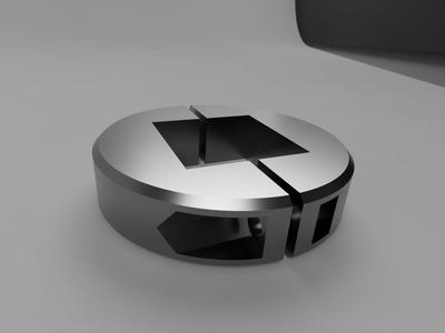 20x20mm Square Split Shaft Collars | Parametric