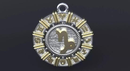 Zodiac symbol CAPRICORN  3D print model