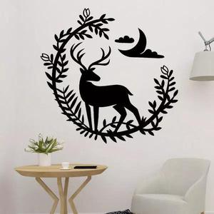 Deer And Flower Decor