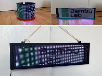 Stand and Frame for Matrix LED Flexible Display
