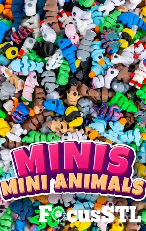 Mini Flexi Animals Pack STL Files