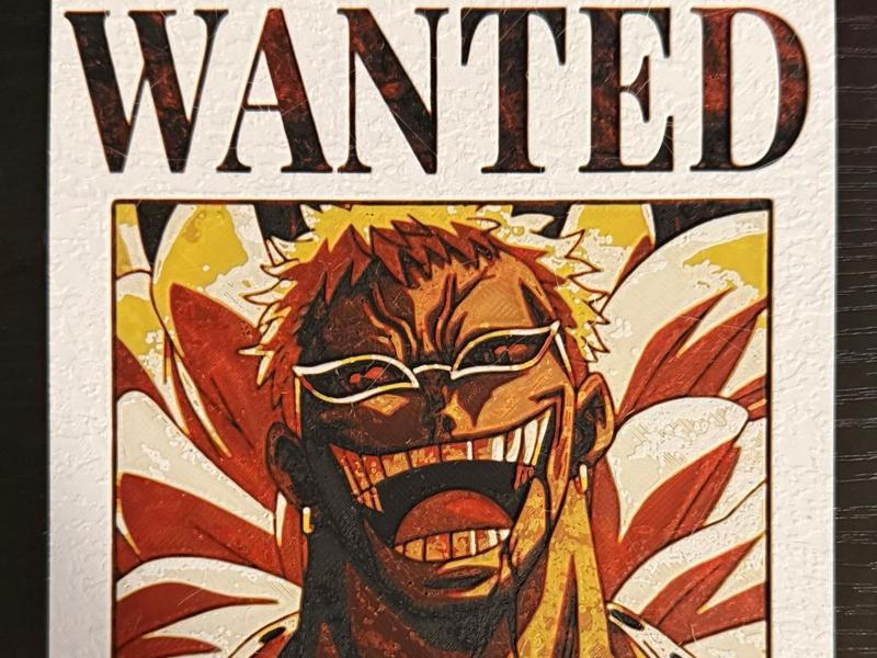 One Piece - Donquixote Doflamingo Wanted Poster