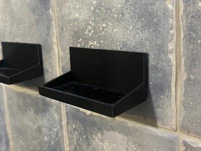 Mini adesive shelf