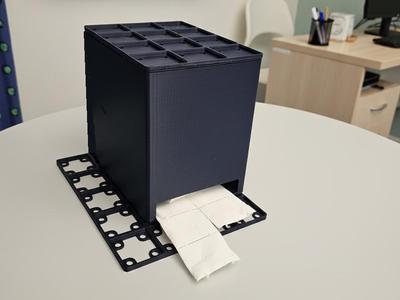 Gridfinity Swab Roll Dispenser (3x4)