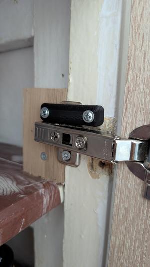 Door hinges extended