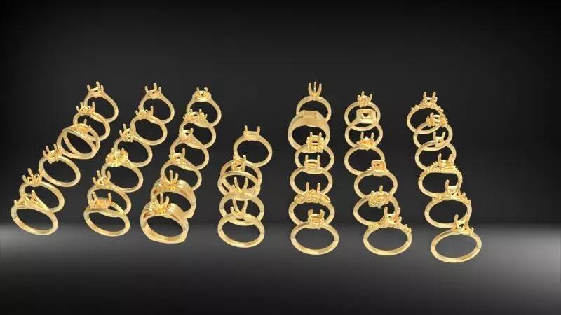 Various Shanks Rings Jewelry findings Ladies Dia Rings