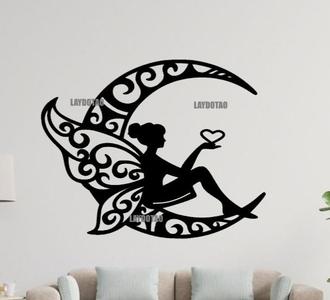 Fairy on the moon mural