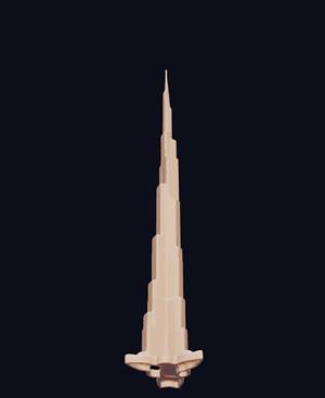 Burj Khalifa – Easy Print STL, Dubai Skyscraper Model