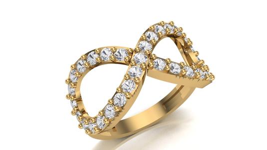 Infinity Ring STL 3D Model for 3D Printing