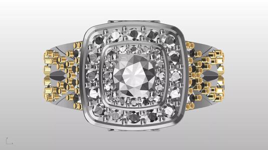 two tier halo ring stl verified