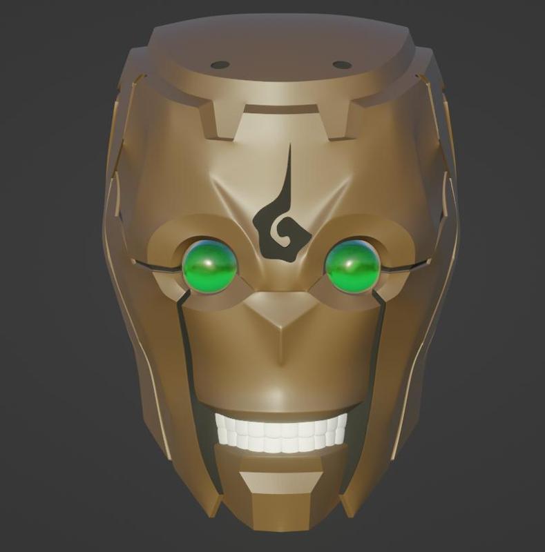 Mechamaru from Jujutsu Kaisen fully wearable cosplay helmet 3D printable STL file