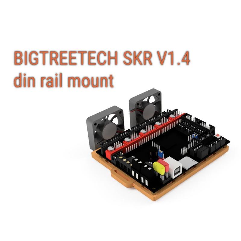 BIGTREETECH SKR 1.4 with 4040 cooling DIN mount