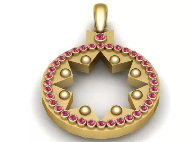 STYLISH SHAPE PENDANT 3D PRINTABLE MODEL