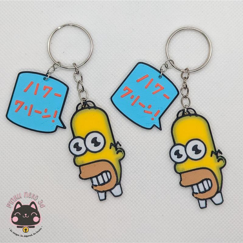 Homer Simpson Mr. Sparkle Keychain