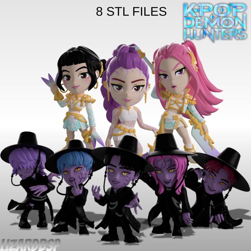 Huntrix + Saja Boys Youtooz - Kpop Demon Hunters