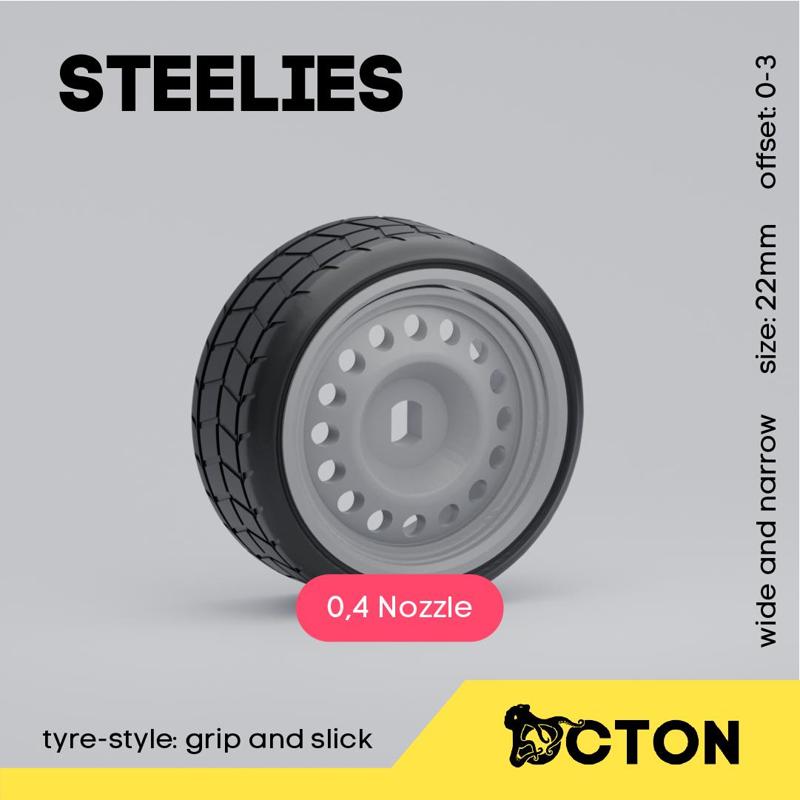 Steelies - 22mm Wheel - Multi-offset