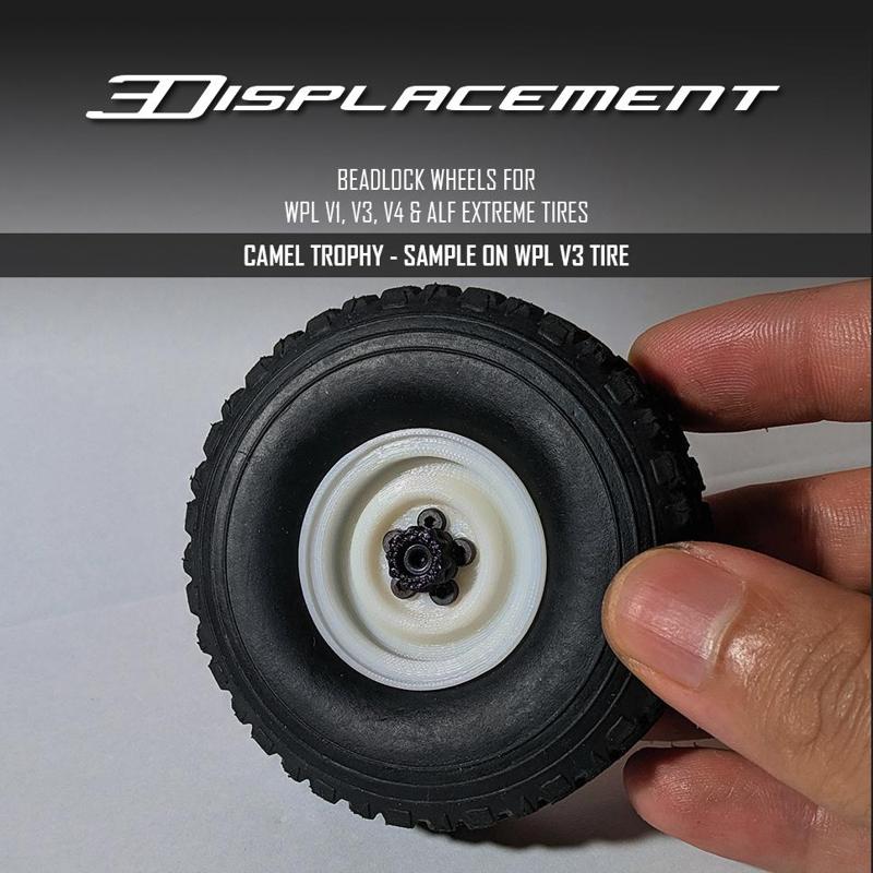 Beadlock Wheels for WPL & ALF Tires  - Camel Trophy