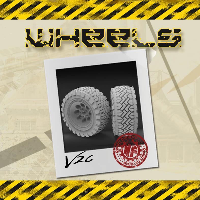 Gaslands  wheels 1/64 KAVANFACTORY V26