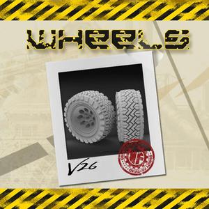 Gaslands  wheels 1/64 KAVANFACTORY V26