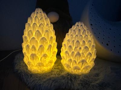 LED Pine Cone Tealight Autumn Xmas Pine Cones