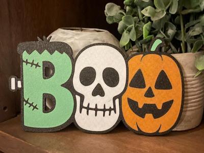 BOO Display / 4 color / Halloween / Cute Decor / 