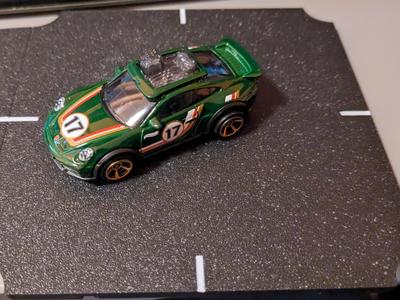 road for model cars, 4-way intersection