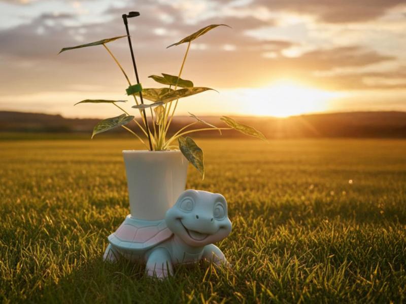 Turtle Buddy – Print holder for plants or snacks