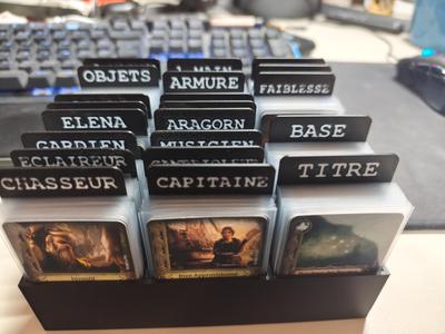 LOTR Journeys in Middle-earth card sorter