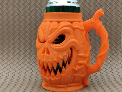 Cursed Pumpkin - Can Holder / Beer mug