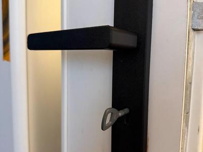 3D Printed Door Handle with and without Lock Cover