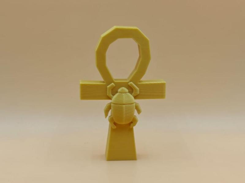 Low Poly Scarab Ankh