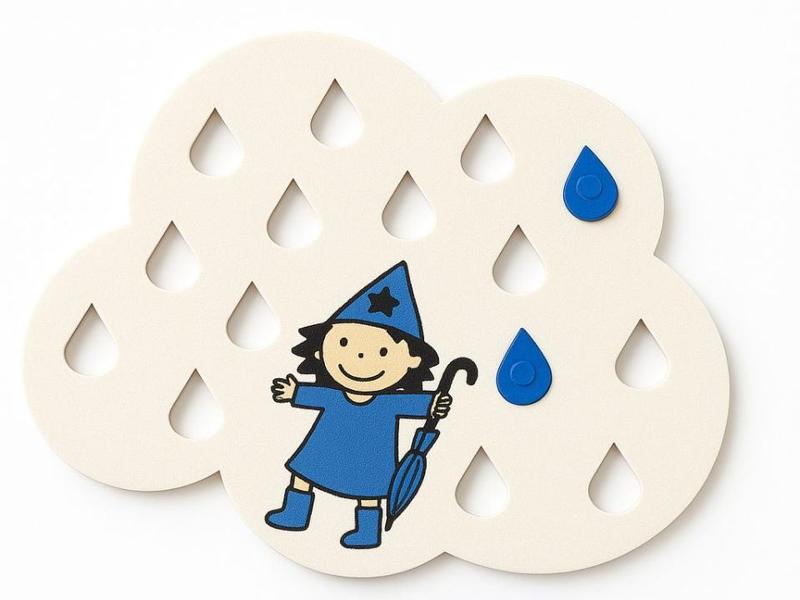 Little witch Mimi puzzle raindrops