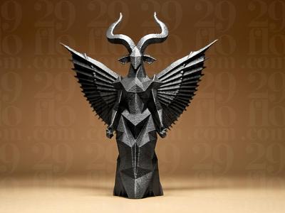 Geometric Daemon Figurine