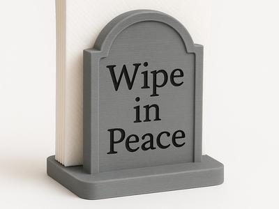 Wipe in Peace - Halloween wipes holder