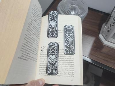 Botanical Hearts Bookmarks
