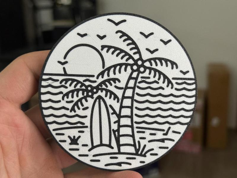 Beach Island coaster