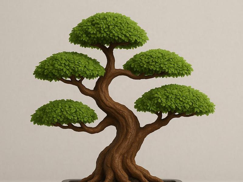 Bonsai Tree in Stone Pot