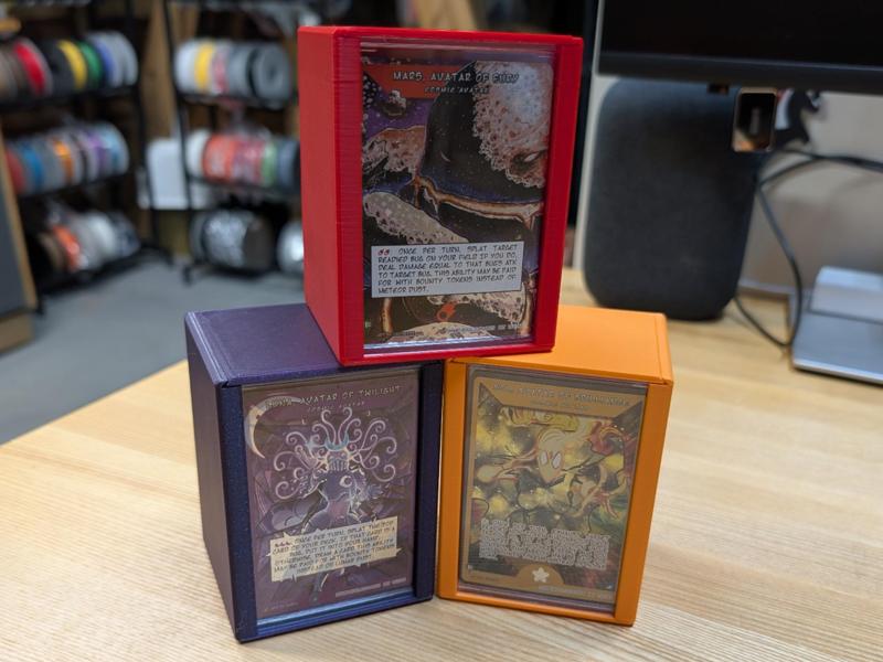60 Card Deck Box with Cosmic Avatar/Hero Display