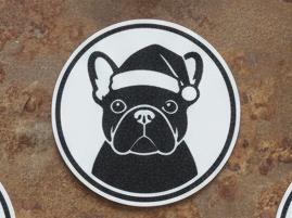 Christmas Pug Coaster