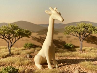 Tall Giraffe (Easy print)