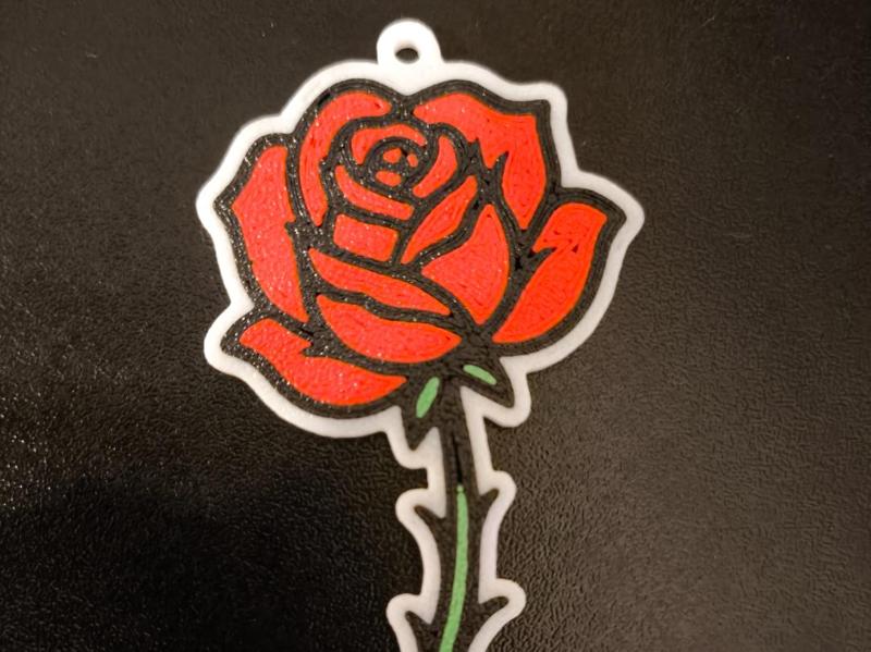 Rose Keychain