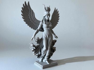 Egyptian Goddess Isis Statue Mythology Sculpture